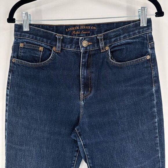 Vintage Y2K Ralph Lauren Women's Classic Bootcut Jeans Medium Wash Size 8 Preppy - Picture 6 of 11